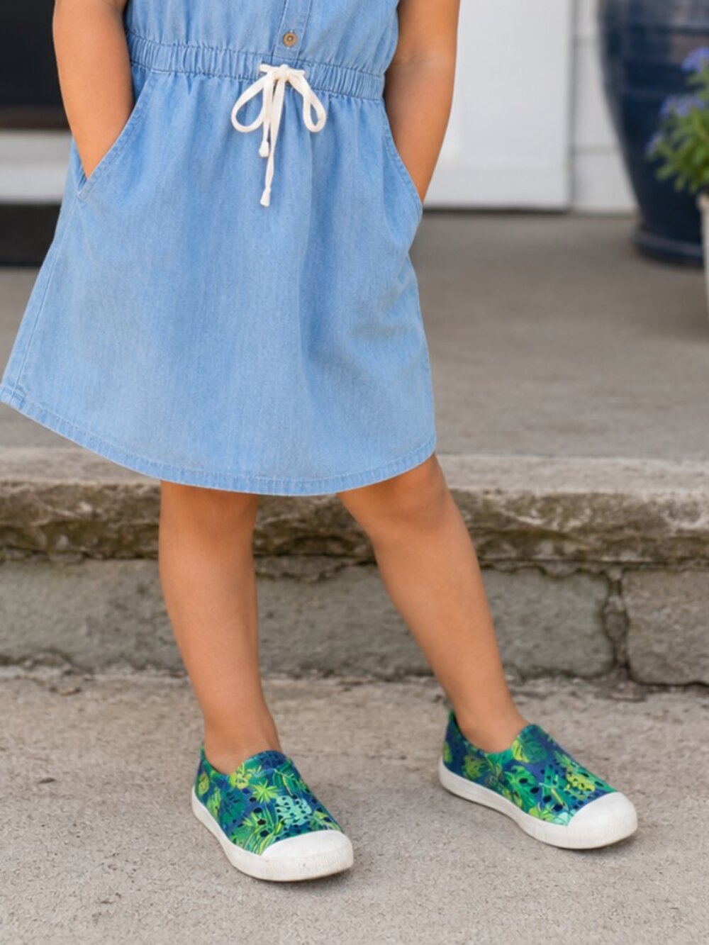 Native Shoes Kids' Jefferson Print Slip-on Sneakers, Size: C6